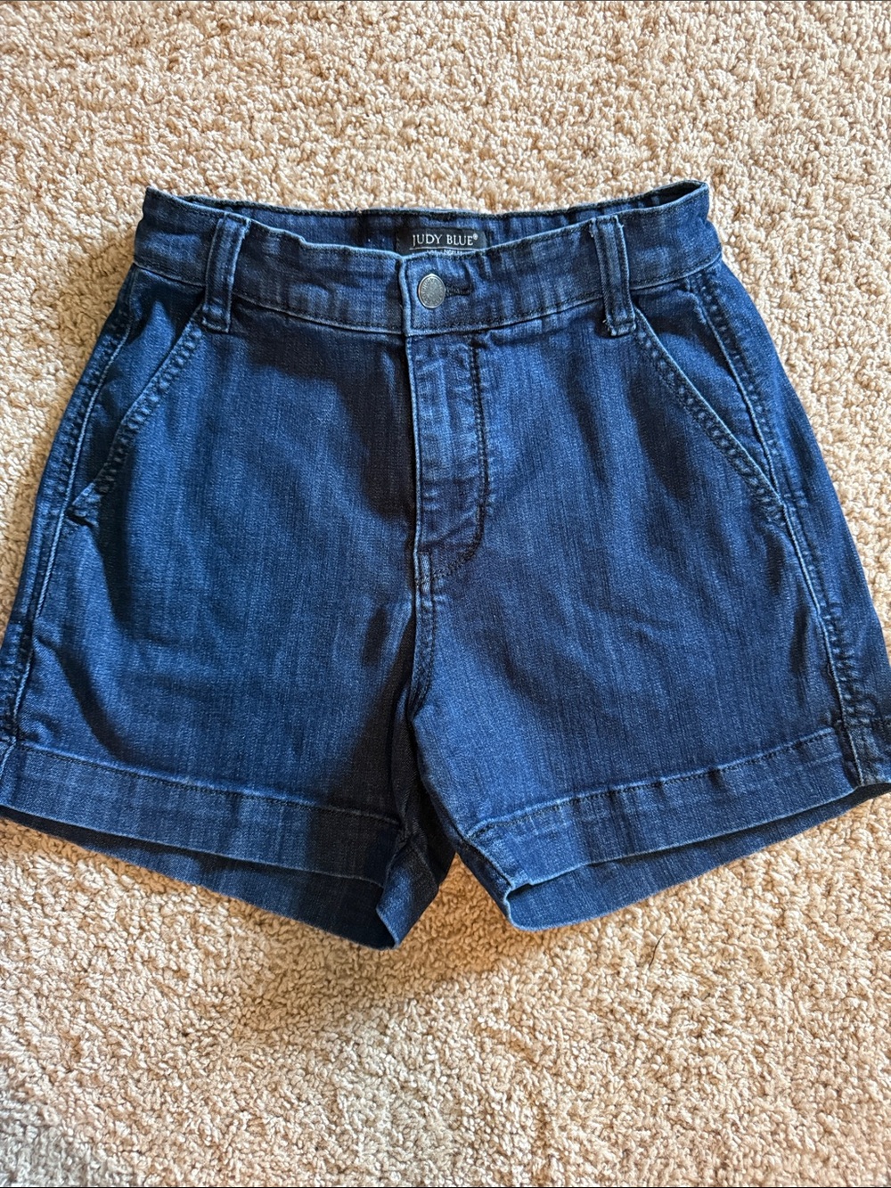 Judy Blue Deep Indigo High-Rise Denim Shorts